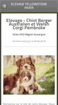 Mobile Screenshot of elevageyellowstoneriver.com